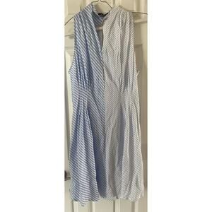 Women's Dress, Size M, Oeuvre blue/white stripe, $27, B52